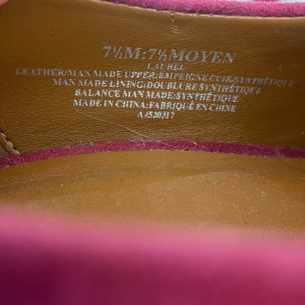 NWOT Halston Raspberry Suede Laurel Heels with Pointed Toe - Picture 11 of 11